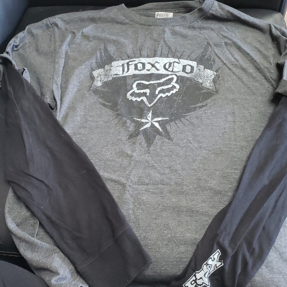 Mens long sleeve fox shirt